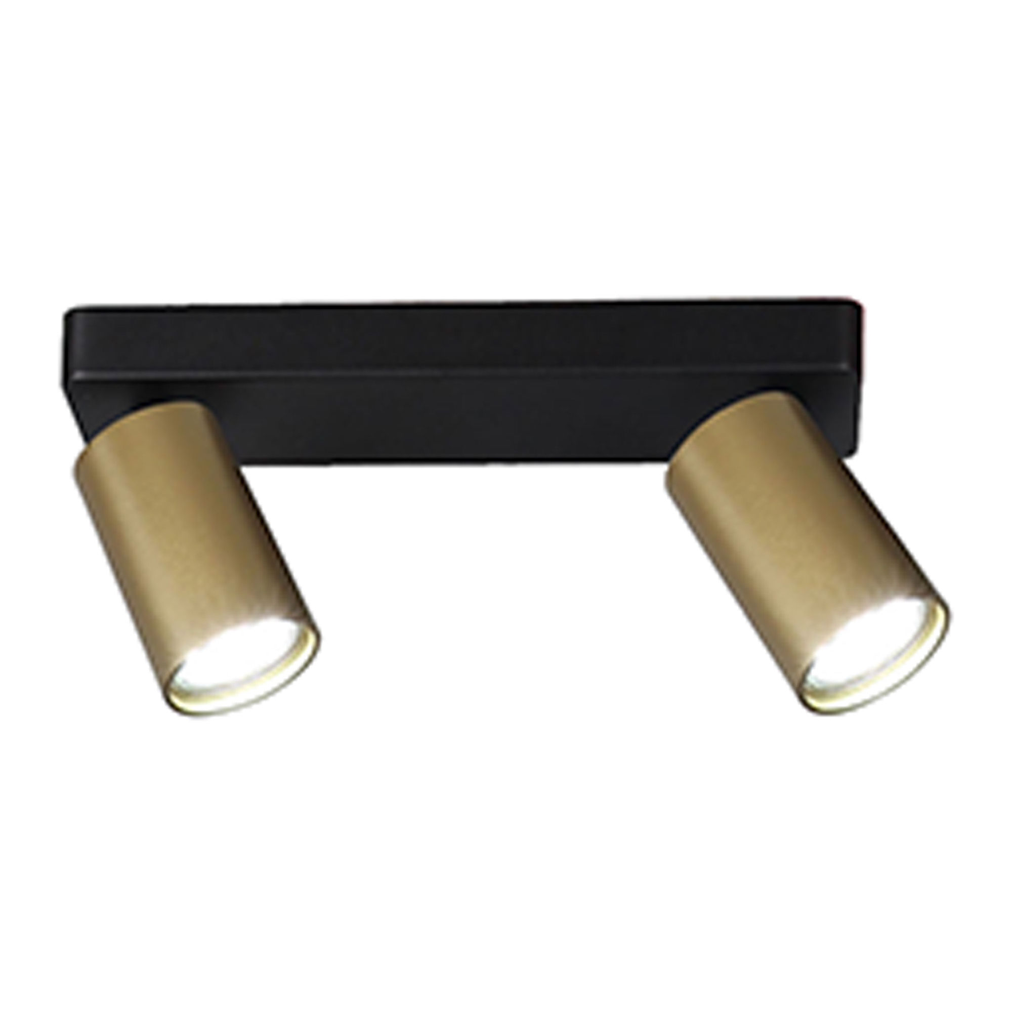 M8489  Sal Linear 2 Light Spotlight Satin Gold/Matt Black